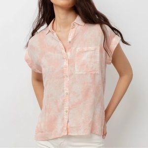 Rails Whitney peach/pink tie dye shirt (S)